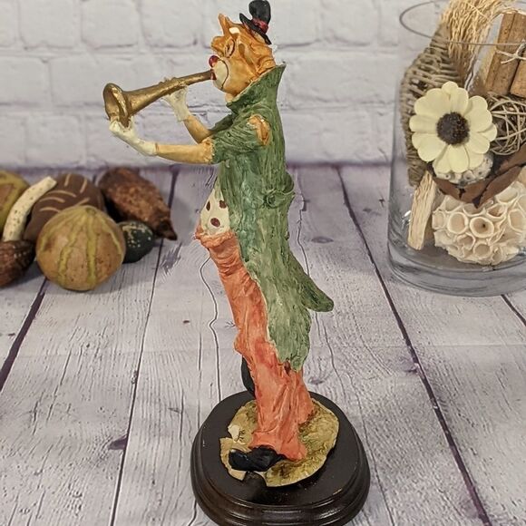 Vintage Pucci Arnart Hobo Clown Playing Horn - Picture 2 of 7